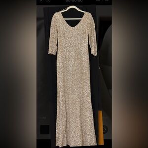 Elegant Gold Sequin Dress